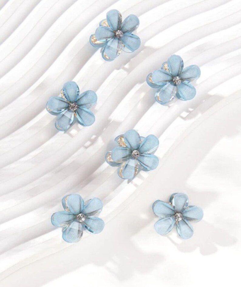 6 Pcs Daisy Flower Hair Clip, Mini Flower Hair Claw Clip, Pack of 6