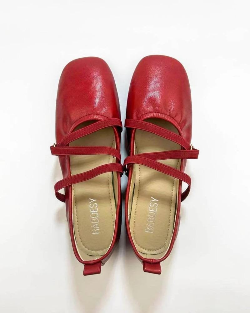 Eco Friendly Leather Soft Ballet Flats Women Black Foldable