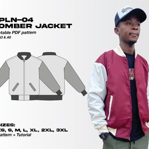 PPLN-04 Bomber Jacket printable PDF Pattern