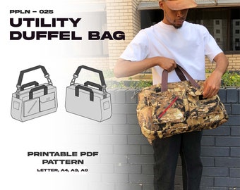 PPLN-025 Utility Duffel Bag | Printable PDF Pattern