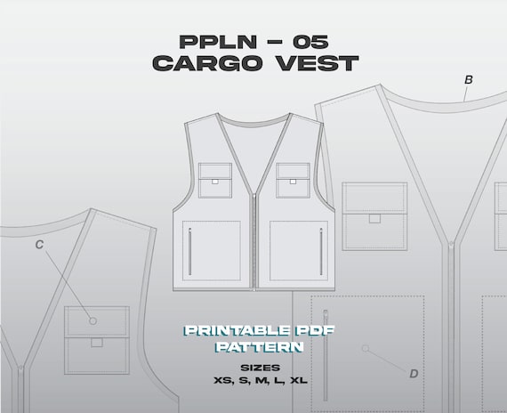 PPLN-05.2 Cargo Vest PDF PATTERN 