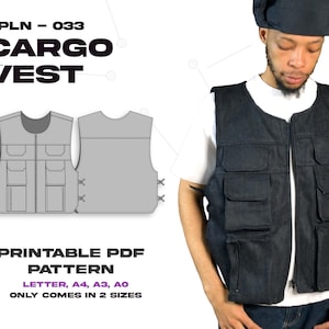 PPLN -033  Cargo Vest PDF PATTERN