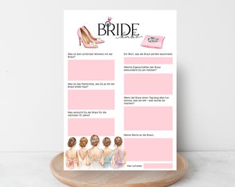 Stylish guest book cards for bachelorette parties and bridal showers. Personal messages and unforgettable memories for the bride.