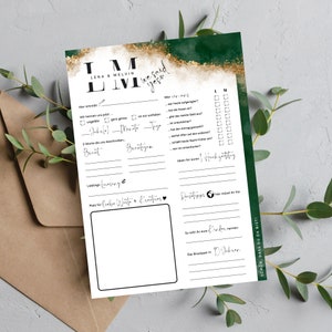 Gästebuchalternative zur Hochzeit, individuell personalisiert, Eyecatcher für die Tische | In Größe DIN A4 & A5