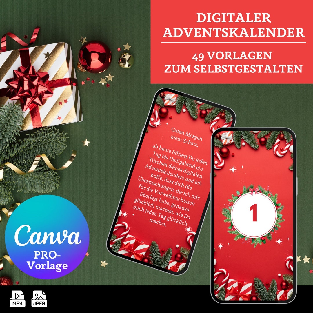 Digital Advent Calendar for Couples 24 Doors as a Video With Etsy UK