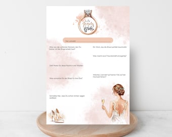 A classy keepsake of the hen party – a guest book for the bride! Hen party game ideas, gifts for the bride, team bride, bride-to-be