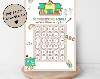 Download: Countdown to school enrollment to cross out, only 30 days until the school child