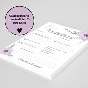 Einzigartige Gästebuchkarten für Konfirmation oder Kommunion im Blumen Stil – für Erinnerungen, die bleiben!