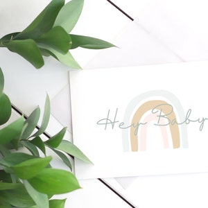 3 Baby Greeting Cards | New baby greeting cards | Welcome Baby | Baby Rainbow Cards | Printable baby card | Downloadable Baby Cards | Baby