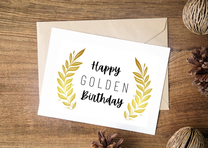 3 Golden Birthday Cards | Golden Retriever Birthday Card | Printable ...