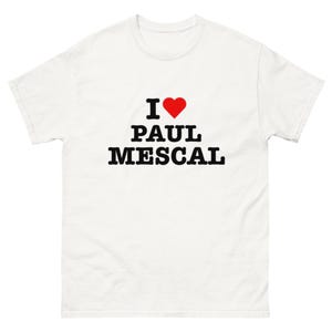 I Love Paul Mescal Tee: Vintage Graphic Fan Shirt