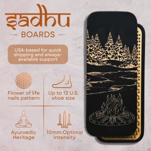 Sadhu Board | Yoga Board | Nails board | Yoga gift | Acupuncture board 10mm | Beginner or advanced level | Premium quality