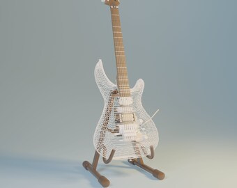 Wireframe Electric Guitar