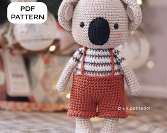 PDF PATTERN - The Little Koala Crochet Pattern, Koala Pattern, Amigurumi crochet pattern