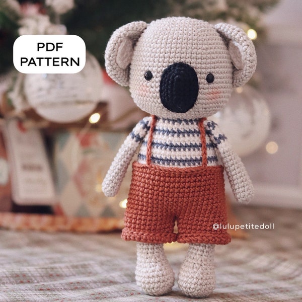 PATRON PDF - Patron au crochet Le petit koala, Patron Koala, Patron au crochet Amigurumi