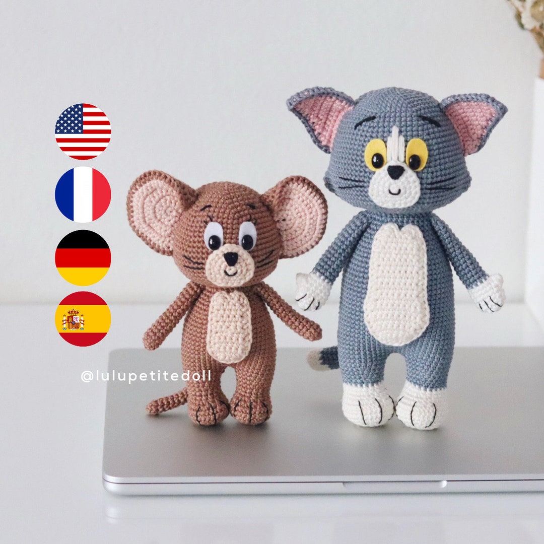 The Gray Cat and Brown Mouse Crochet Tutorials (read the Description ...