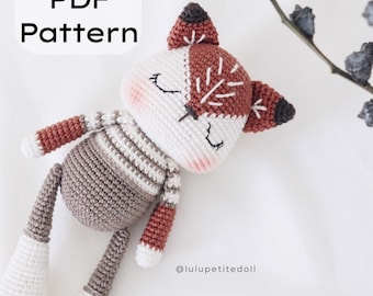 PDF PATTERN - The Little Fox Crochet Pattern, Fox Pattern, Amigurumi crochet pattern