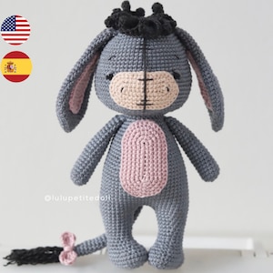 PDF PATTERN - The Sad Donkey Crochet Pattern, Donkey Crochet Pattern, Amigurumi crochet pattern