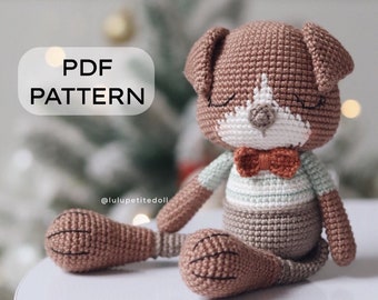 PDF PATTERN - The Little Puppy Version 1 Crochet Pattern, Puppy Pattern, Amigurumi crochet pattern