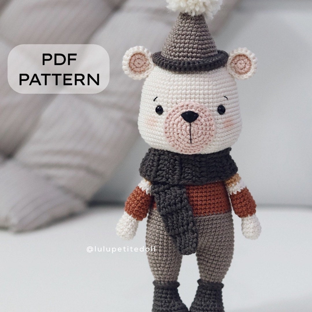 Polar Bear Amigurumi Crochet Pattern (PDF Download) - Etsy