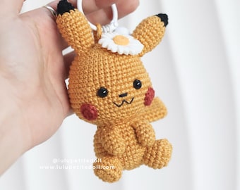 The Yellow Mouse Keychain Crochet tutorial