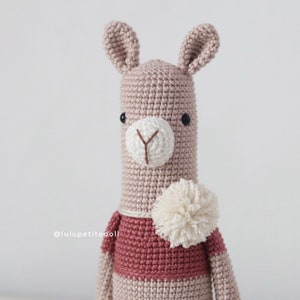 PDF PATTERN Little Alpaca Crochet Pattern, Alpaca Crochet Pattern, Amigurumi crochet pattern image 1