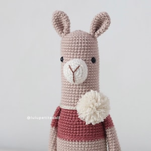 PDF PATTERN - Little Alpaca Crochet Pattern, Alpaca Crochet Pattern, Amigurumi crochet pattern