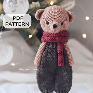 PDF PATTERN - Terri The Bear Crochet Pattern, Little Bear Pattern,  Amigurumi crochet pattern