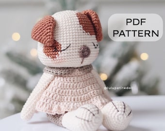 PDF PATTERN - The Little Puppy Version 2 Crochet Pattern, Puppy Pattern, Amigurumi crochet pattern