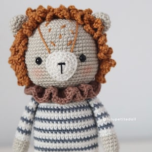 PDF PATTERN - Little Lion Crochet Pattern, Lion Crochet Pattern, Amigurumi crochet pattern