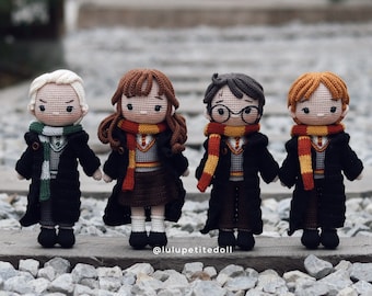 Bundle 4 in 1 Wizard Crochet Dolls (Read the description carefully)