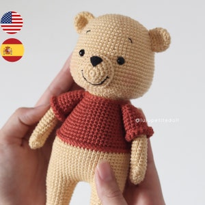 PDF PATTERN - The Winnie Bear Crochet Pattern, Pooh Pattern, Amigurumi crochet pattern