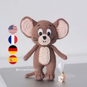 PDF PATTERN - The Brown Mouse Crochet Pattern, Little Mouse Crochet Pattern