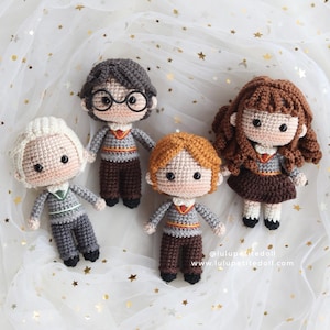 The Famous Wizards Miniature Crochet Patterns, Amigurumi Crochet Doll
