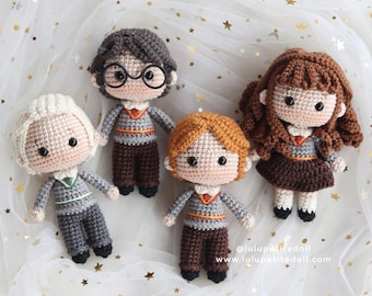 The Famous Wizards Miniature Crochet Patterns, Amigurumi Crochet Doll