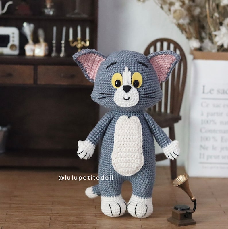 PDF PATTERN The Gray Cat and Brown Mouse Crochet Patterns image 6