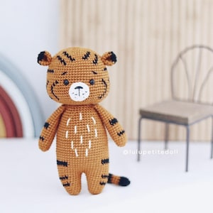 PDF PATTERN - Kachi The Tiger Crochet Pattern, Tiger Crochet Pattern, Amigurumi crochet pattern