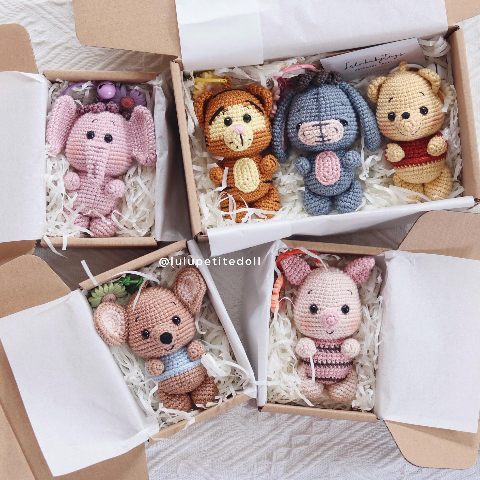 Eindproduct: handgemaakte Winnie and Friends-sleutelhanger