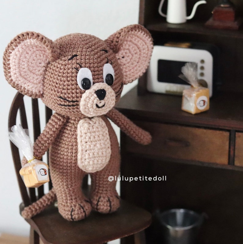 PDF PATTERN The Gray Cat and Brown Mouse Crochet Patterns image 5