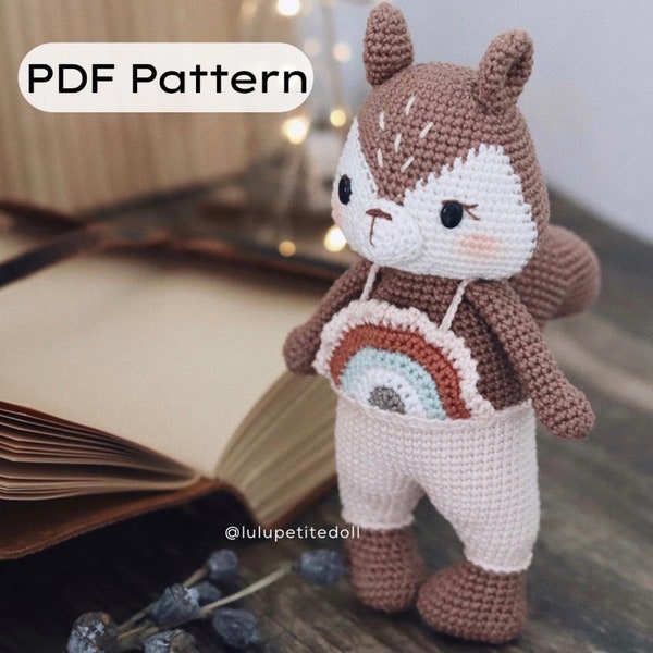 PDF MUSTER - The Little Seria Muster, Eichhörnchen Häkelanleitung, Amigurumi Häkelanleitung