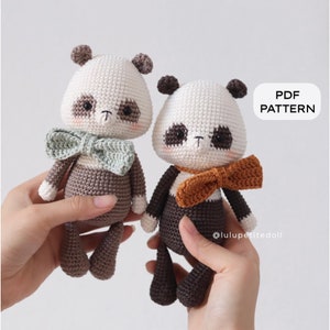 PDF PATTERN - Zeon The Panda Crochet Pattern, Panda Crochet Pattern, Amigurumi crochet pattern