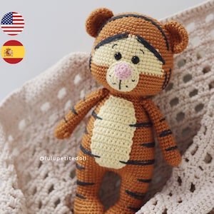 PDF PATTERN - The Tiger Crochet Pattern, Tiger Crochet Pattern, Amigurumi crochet pattern