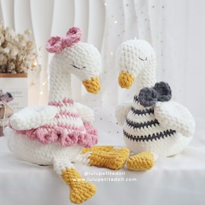 PDF PATTERN - The Sleepy Duck Crochet Pattern (NOT the finished doll)
