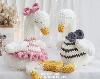 PDF PATTERN - The Sleepy Duck Crochet Pattern (NOT the finished doll)