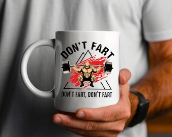 Weightlifting Gift, Gift For Weightlifter, Funny Weightlifting, Don't Fart Lifting Weights, Lifter Mug, Gym Gift, Gift For Gym Partner