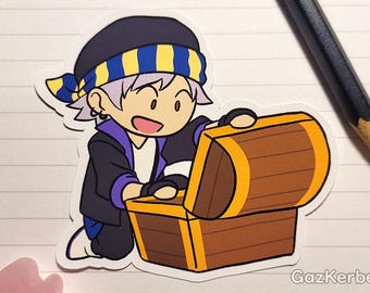 3" Vinyl Sticker FF6 - 'Treasure Hunt' Locke