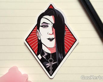 3" Vinyl Sticker - 'Diamond Queen' 80s Goromi