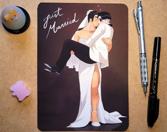 A5 Art Print - 'Wedding 2' Kazumaji