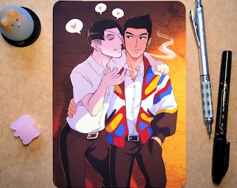 Yakuza A5 Art Print - 'Afterschool Flirting' Kazumaji