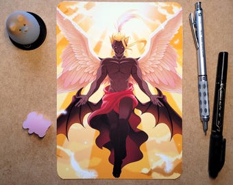 FFVI A5 A4 Art Print - 'God of Destruction' Kefka